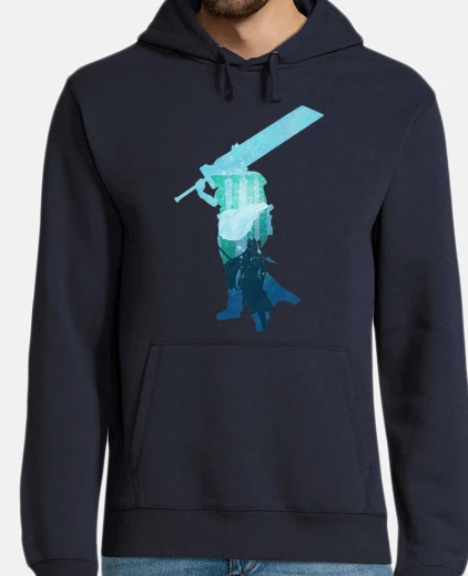 Sudadera Hombre, jersey con capucha, azul marino
