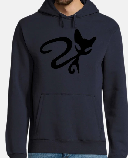 Sudadera Hombre, jersey con capucha, azul marino