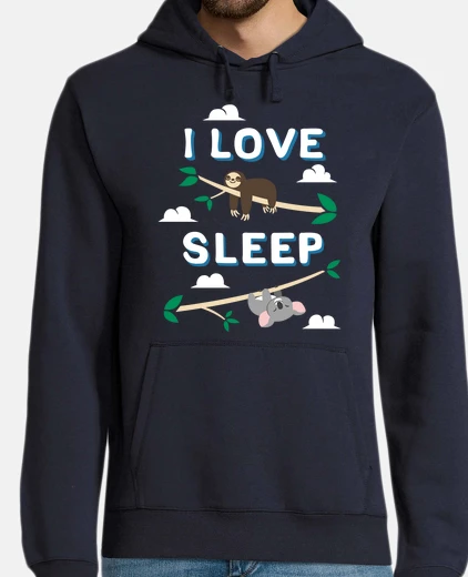 Sudadera Hombre, jersey con capucha, azul marino