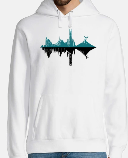 Sudadera Hombre, jersey con capucha, blanco