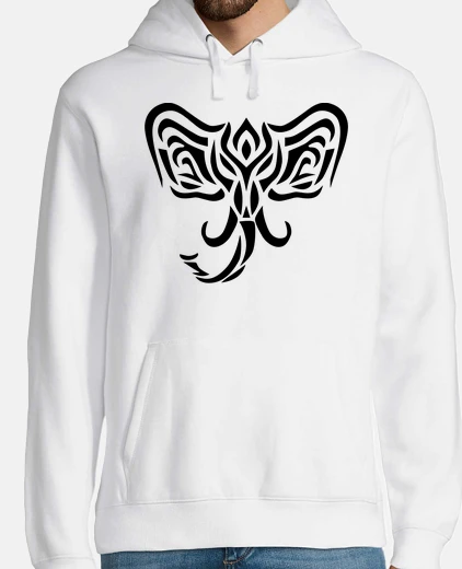 Sudadera Hombre, jersey con capucha, blanco