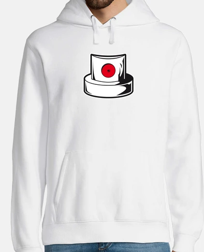 Sudadera Hombre, jersey con capucha, blanco