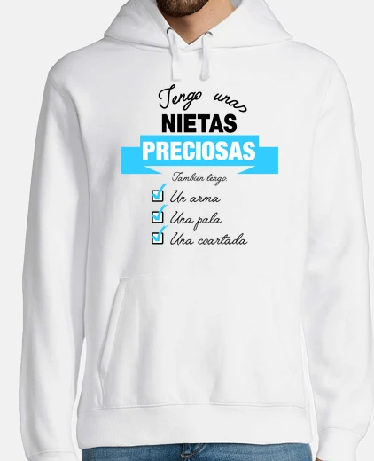 Sudadera Hombre, jersey con capucha, blanco