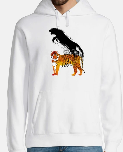 Sudadera Hombre, jersey con capucha, blanco