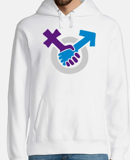 Sudadera Hombre, jersey con capucha, blanco