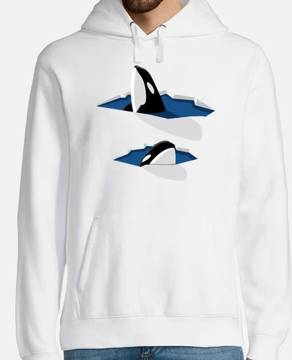 Sudadera Hombre, jersey con capucha, blanco