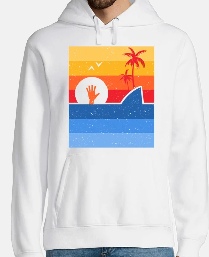 Sudadera Hombre, jersey con capucha, blanco