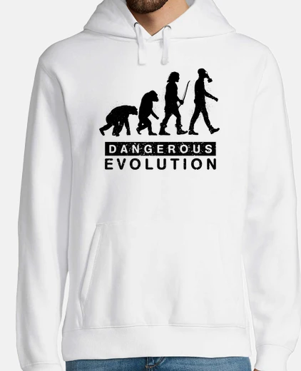 Sudadera Hombre, jersey con capucha, blanco