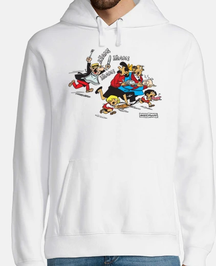 Sudadera Hombre, jersey con capucha, blanco