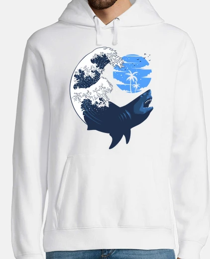 Sudadera Hombre, jersey con capucha, blanco