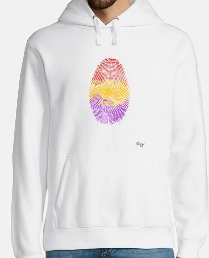 Sudadera Hombre, jersey con capucha, blanco
