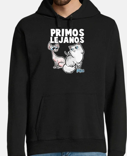 Sudadera Hombre, jersey con capucha, negro