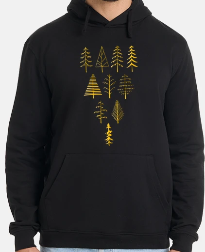 Sudadera Hombre, jersey con capucha, negro