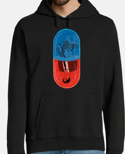 Sudadera Hombre, jersey con capucha, negro