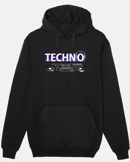 Sudadera Hombre, jersey con capucha, negro