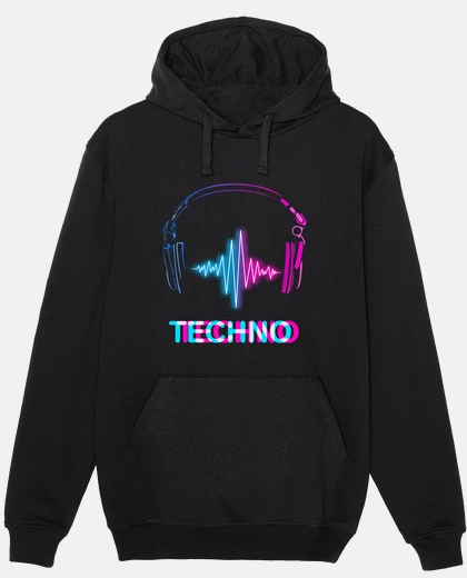 Sudadera Hombre, jersey con capucha, negro