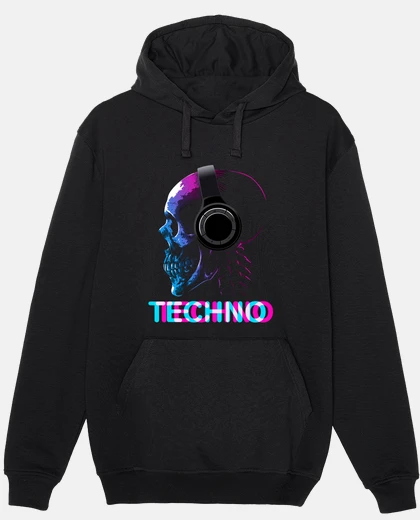 Sudadera Hombre, jersey con capucha, negro