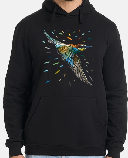 Sudadera Hombre, jersey con capucha, negro