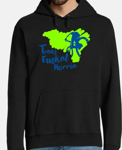 Sudadera Hombre, jersey con capucha, negro