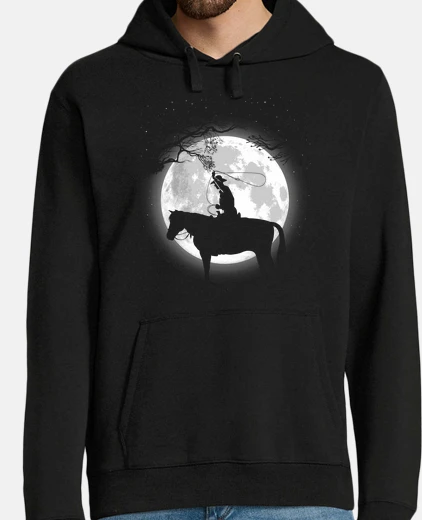 Sudadera Hombre, jersey con capucha, negro