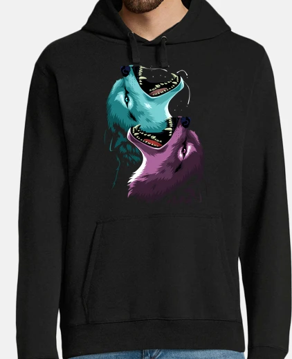 Sudadera Hombre, jersey con capucha, negro