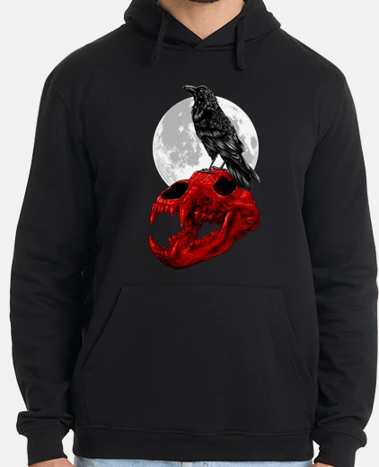 Sudadera Hombre, jersey con capucha, negro