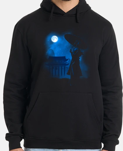 Sudadera Hombre, jersey con capucha, negro