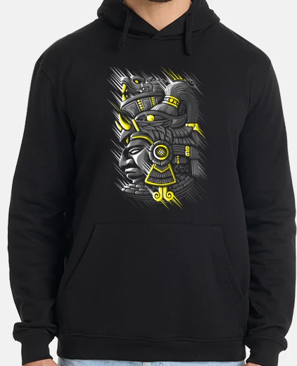 Sudadera Hombre, jersey con capucha, negro