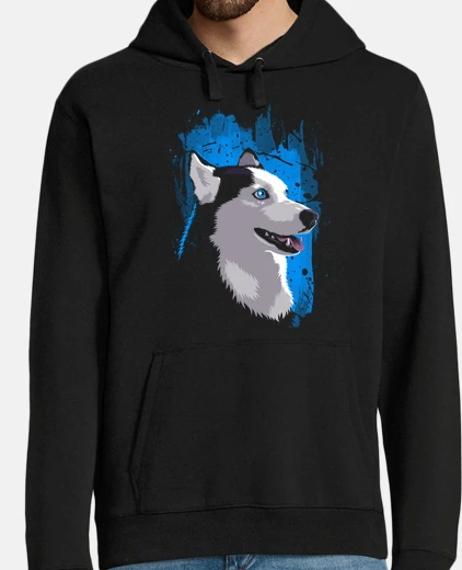 Sudadera Hombre, jersey con capucha, negro