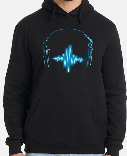 Sudadera Hombre, jersey con capucha, negro