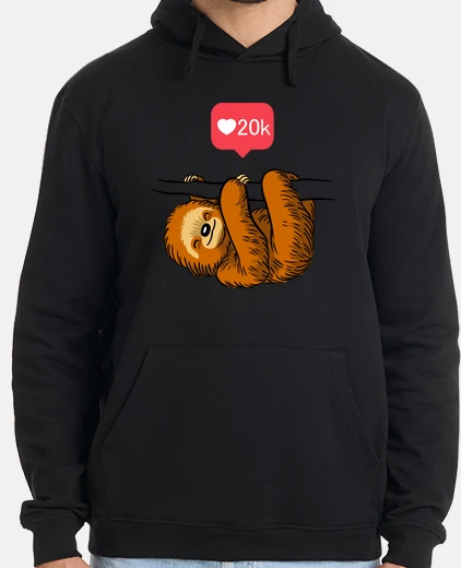 Sudadera Hombre, jersey con capucha, negro