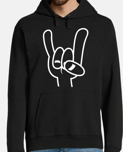 Sudadera Hombre, jersey con capucha, negro