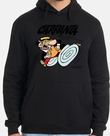 Sudadera Hombre, jersey con capucha, negro