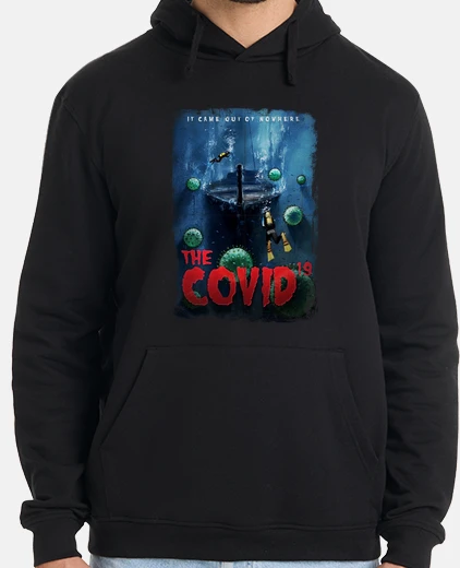 Sudadera Hombre, jersey con capucha, negro