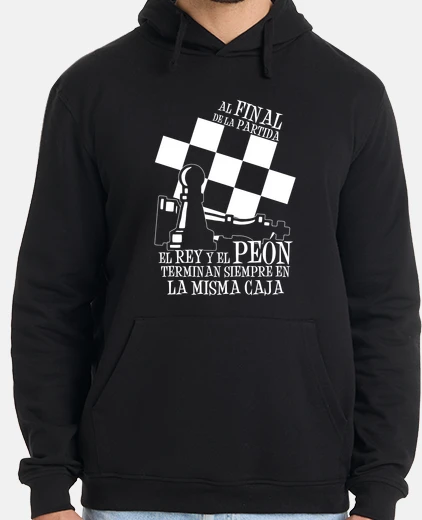 Sudadera Hombre, jersey con capucha, negro