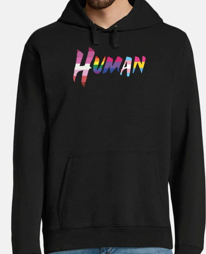 Sudadera Hombre, jersey con capucha, negro
