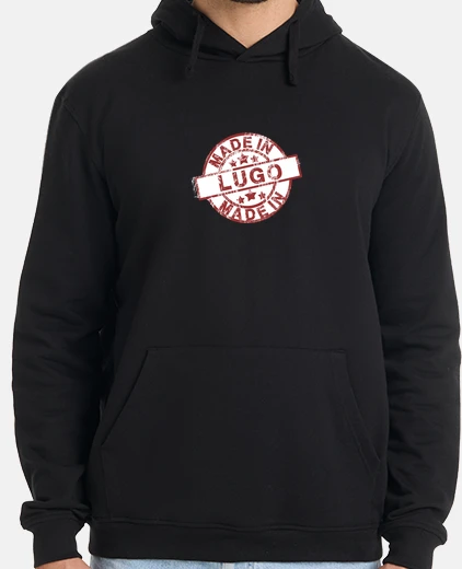 Sudadera Hombre, jersey con capucha, negro