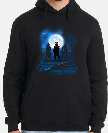 Sudadera Hombre, jersey con capucha, negro