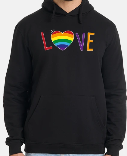 Sudadera Hombre, jersey con capucha, negro