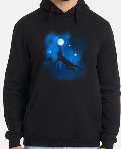 Sudadera Hombre, jersey con capucha, negro