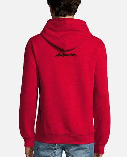 Sudadera Hombre, jersey con capucha, rojo