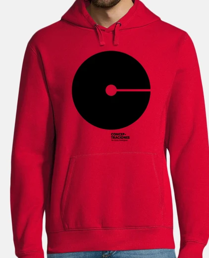 Sudadera Hombre, jersey con capucha, rojo