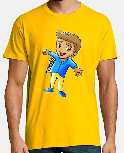 Camiseta Hombre, manga corta, amarillo limón, calidad extra