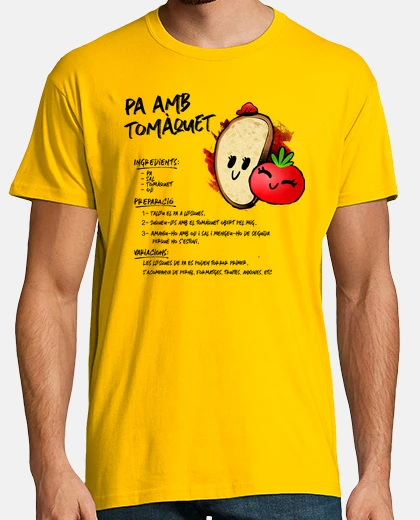 Camiseta Hombre, manga corta, amarillo limón, calidad extra