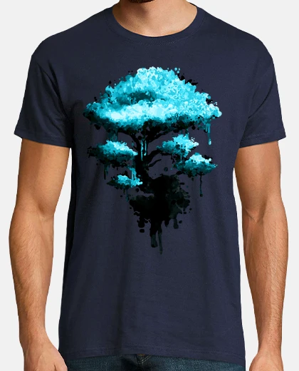 Camiseta Hombre, manga corta, azul marino, calidad extra