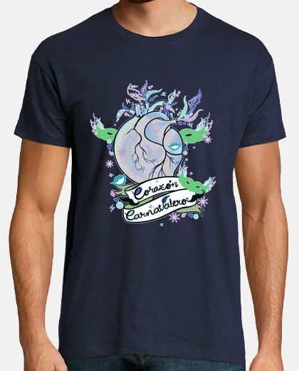 Camiseta Hombre, manga corta, azul marino, calidad extra