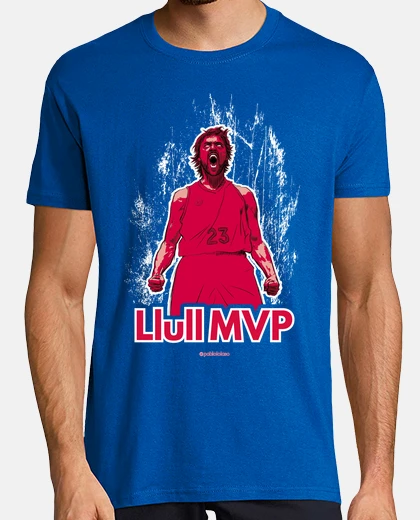 Camiseta Hombre, manga corta, azul royal, calidad extra