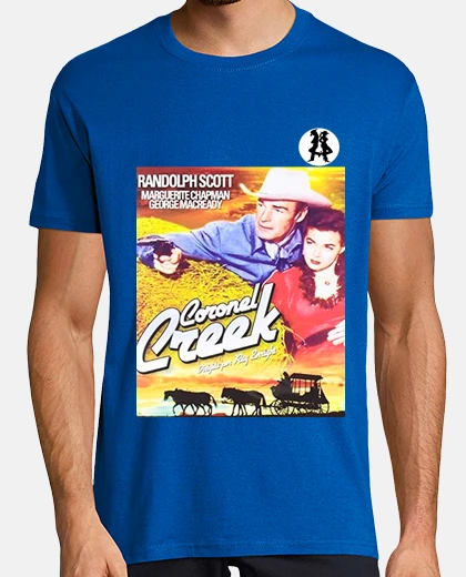 Camiseta Hombre, manga corta, azul royal, calidad extra