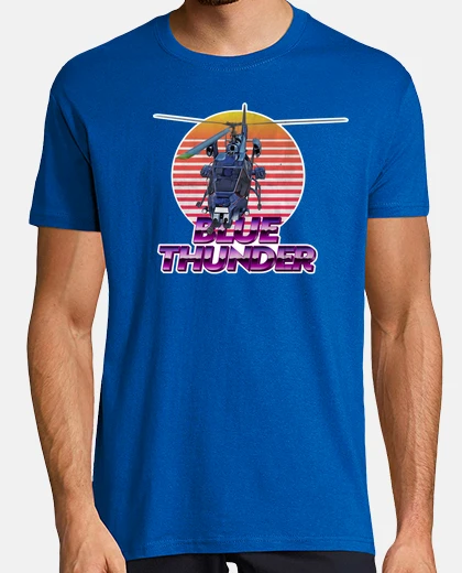 Camiseta Hombre, manga corta, azul royal, calidad extra