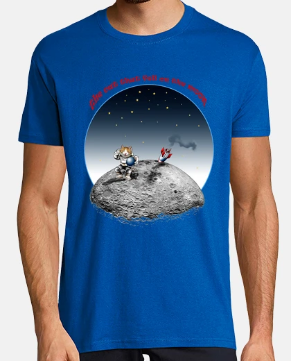 Camiseta Hombre, manga corta, azul royal, calidad extra
